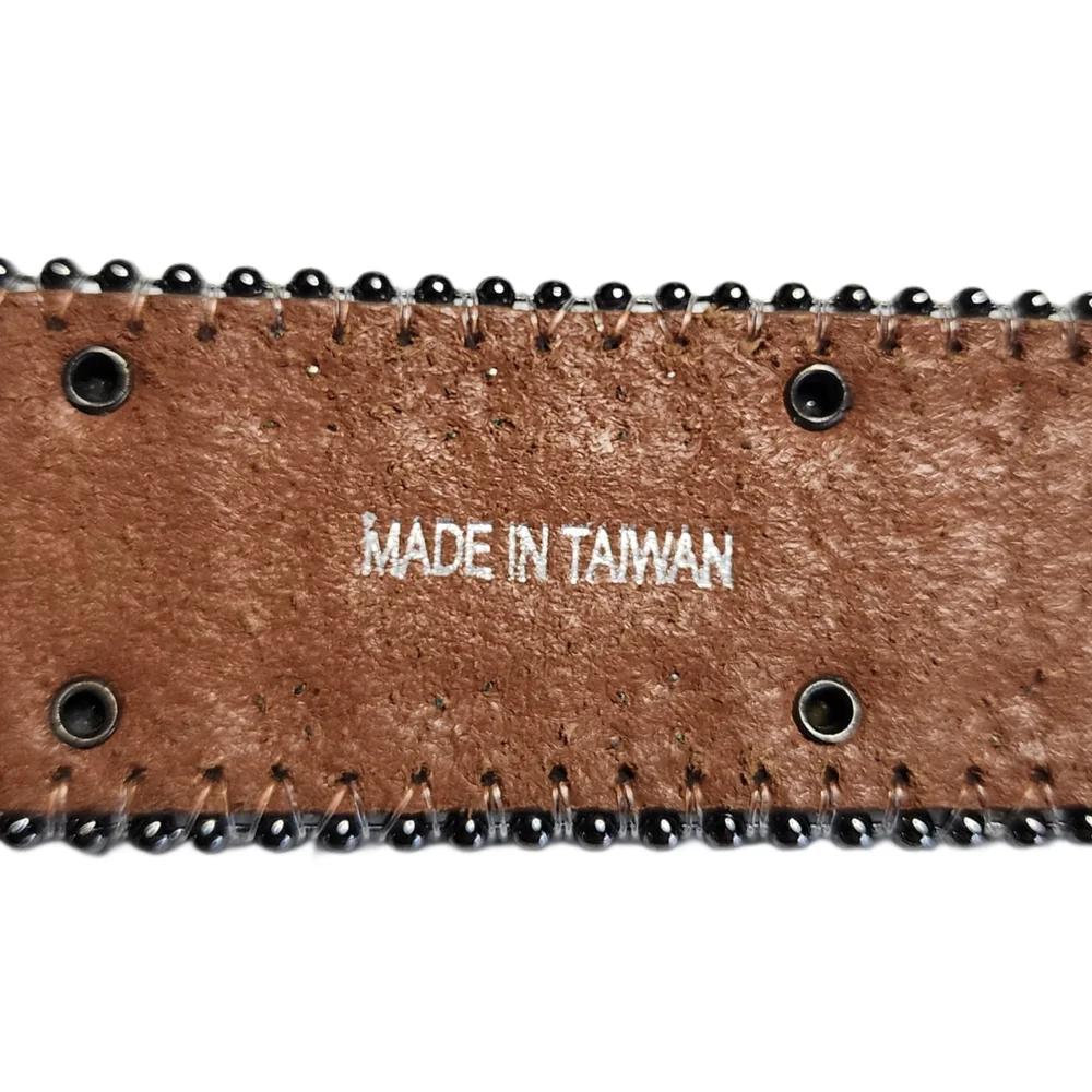 Shyanne Girls Western Belt Size 20 Rhinestone Studded Engraved Buckle Cowgirl